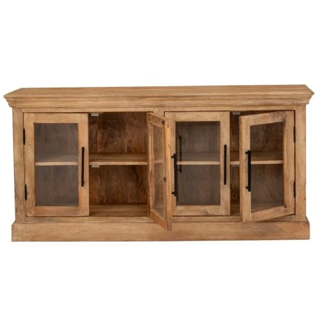 SIDEBOARD IN NATURAL COLOR MADE OF MANGO WOOD 147X36X70CM