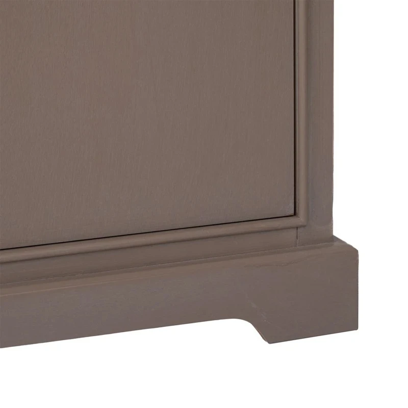 WOODEN SIDEBOARD IN GREY COLOR WITH 3 DOORS, 3 DRAWERS AND MARBLE SURFACE 120X35X75CM