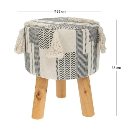 FABRIC TOP STOOL 28X34CM