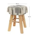 FABRIC TOP STOOL 34X48CM