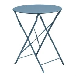 ZAPPEIOU Pantone Folding Table D.60cm Metal Sandy Blue 5415C ZAPPEIOU Pantone Folding Table D.60cm Metal Sandy Blue 5415C