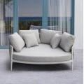 DAYBED 2ΘΕΣΙΟ MAVERICK HM6216.02 ΑΛΟΥΜΙΝΙΟ ΚΡΕΜ-ΜΠΕΖ OLEFIN & STRAPS 164x144x70Υ