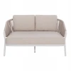 DAYBED ΣΕΙΡΑ XANTION HM6474.02 ΛΕΥΚΟ ΑΛΟΥΜΙΝΙΟ--ΣΧΟΙΝΙ--OLEFIN 157x147x88Υεκ