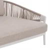 DAYBED ΣΕΙΡΑ XANTION HM6474.02 ΛΕΥΚΟ ΑΛΟΥΜΙΝΙΟ--ΣΧΟΙΝΙ--OLEFIN 157x147x88Υεκ