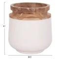 ΔΙΑΚΟΣΜΗΤΙΚΑ ΒΑΖΑ ΔΑΠΕΔΟΥ 2ΤΜΧ LINTER HM21140.02 FIBER CEMENT ΛΕΥΚΟ-ΞΥΛΟ ΤΕΑΚ 47Υ & 60Υεκ