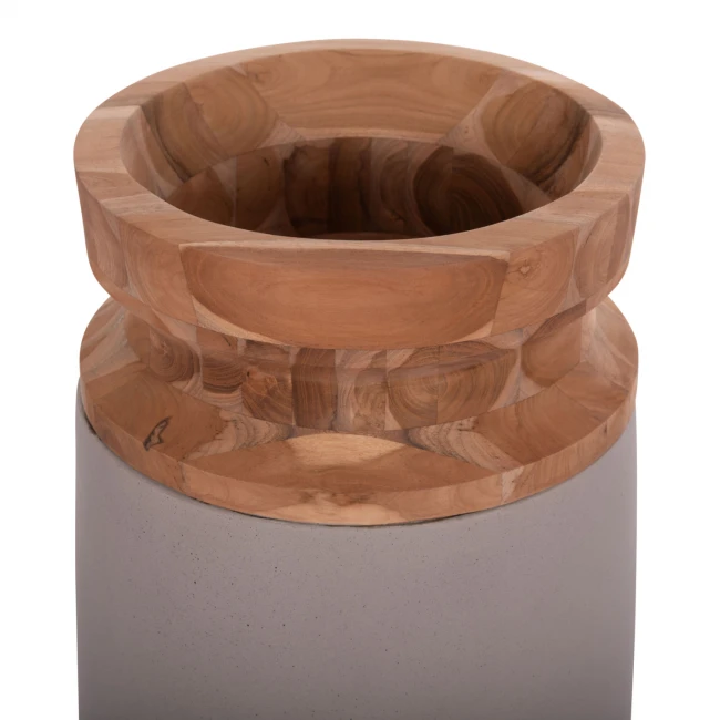 ΔΙΑΚΟΣΜΗΤΙΚΑ ΒΑΖΑ ΔΑΠΕΔΟΥ 2ΤΜΧ LINTER HM21140.04 FIBER CEMENT TAUPE-ΞΥΛΟ ΤΕΑΚ 47Υ & 60Υεκ