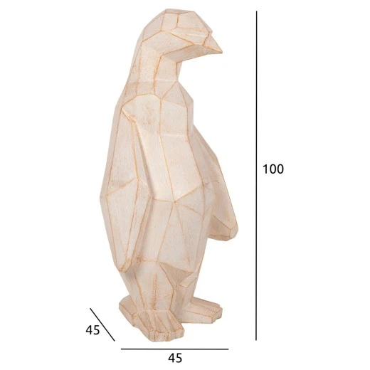 ΔΙΑΚΟΣΜΗΤΙΚΟ ΔΑΠΕΔΟΥ PENGUIN HM7916 GRC ΣΕ ΛΕΥΚΗ ΠΑΤΙΝΑ ΜΕ ΧΡΥΣΕΣ ΛΕΠΤΟΜΕΡΕΙΕΣ 45x45x100Υεκ.