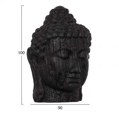 ΔΙΑΚΟΣΜΗΤΙΚΟ ΔΑΠΕΔΟΥ XXL ΚΕΦΑΛΙ ΒΟΥΔΑ HM4385.01 ΓΥΨΟΣ ΣΕ ΜΑΥΡΟ 90x90x100Υεκ.