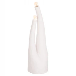 ΔΙΑΚΟΣΜΗΤΙΚΟ ΦΩΤΙΣΤΙΚΟ ΔΑΠΕΔΟΥ TUSKEN HM4702.02 FIBER CEMENT-ΛΕΥΚΟ 50x43x145Υεκ