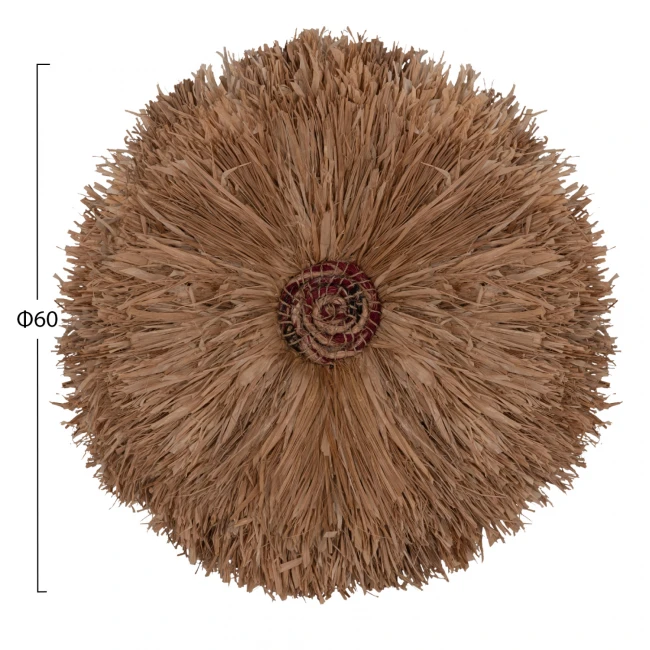 ΔΙΑΚΟΣΜΗΤΙΚΟ ΤΟΙΧΟΥ ΣΤΡΟΓΓΥΛΟ ABOR HM4717 ΙΝΕΣ SISAL ΦΥΣΙΚΟ Φ60εκ.