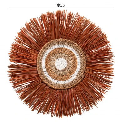 ΔΙΑΚΟΣΜΗΤΙΚΟ ΤΟΙΧΟΥ ΣΤΡΟΓΓΥΛΟ ΑΠΟ ΚΑΛΑΜΙΑ ΚΑΙ ΙΝΕΣ ΜΠΑΝΑΝΑΣ 55x3x55YΕΚεκ.HM7792