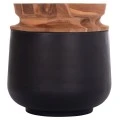 ΔΙΑΚΟΣΜΗΤΙΚΟ ΒΑΖΟ ΔΑΠΕΔΟΥ LINTER HM4662.01L FIBER CEMENT ΜΑΥΡΟ--ΞΥΛΟ ΤΕΑΚ Φ41x47Υεκ.