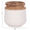 ΔΙΑΚΟΣΜΗΤΙΚΟ ΒΑΖΟ ΔΑΠΕΔΟΥ LINTER HM4662.02L FIBER CEMENT ΛΕΥΚΟ--ΞΥΛΟ ΤΕΑΚ Φ41x47Υεκ.