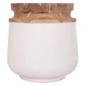 ΔΙΑΚΟΣΜΗΤΙΚΟ ΒΑΖΟ ΔΑΠΕΔΟΥ LINTER HM4662.02L FIBER CEMENT ΛΕΥΚΟ--ΞΥΛΟ ΤΕΑΚ Φ41x47Υεκ.
