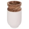 ΔΙΑΚΟΣΜΗΤΙΚΟ ΒΑΖΟ ΔΑΠΕΔΟΥ LINTER HM4662.02S FIBER CEMENT ΛΕΥΚΟ--ΞΥΛΟ ΤΕΑΚ Φ34x60Υεκ.