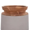 ΔΙΑΚΟΣΜΗΤΙΚΟ ΒΑΖΟ ΔΑΠΕΔΟΥ LINTER HM4662.03L FIBER CEMENT ΓΚΡΙ--ΞΥΛΟ ΤΕΑΚ Φ41x47Υ