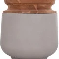 ΔΙΑΚΟΣΜΗΤΙΚΟ ΒΑΖΟ ΔΑΠΕΔΟΥ LINTER HM4662.03L FIBER CEMENT ΓΚΡΙ--ΞΥΛΟ ΤΕΑΚ Φ41x47Υ