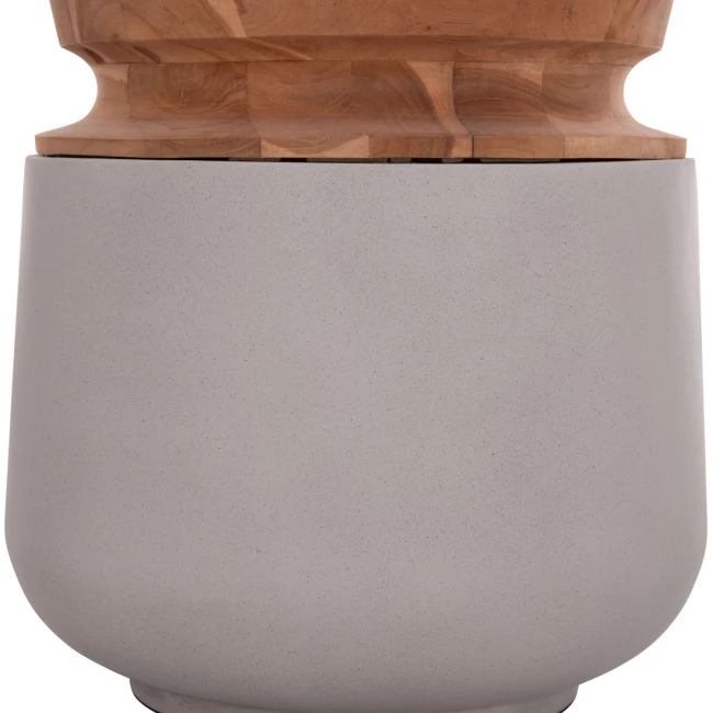 ΔΙΑΚΟΣΜΗΤΙΚΟ ΒΑΖΟ ΔΑΠΕΔΟΥ LINTER HM4662.03L FIBER CEMENT ΓΚΡΙ--ΞΥΛΟ ΤΕΑΚ Φ41x47Υ