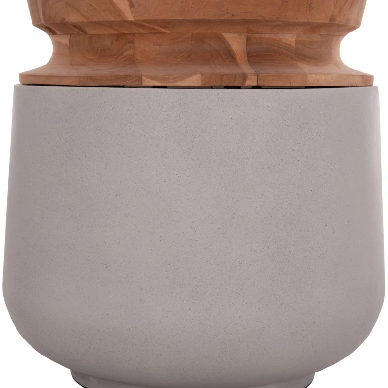 ΔΙΑΚΟΣΜΗΤΙΚΟ ΒΑΖΟ ΔΑΠΕΔΟΥ LINTER HM4662.03L FIBER CEMENT ΓΚΡΙ--ΞΥΛΟ ΤΕΑΚ Φ41x47Υ