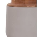 ΔΙΑΚΟΣΜΗΤΙΚΟ ΒΑΖΟ ΔΑΠΕΔΟΥ LINTER HM4662.03L FIBER CEMENT ΓΚΡΙ--ΞΥΛΟ ΤΕΑΚ Φ41x47Υ