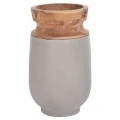 ΔΙΑΚΟΣΜΗΤΙΚΟ ΒΑΖΟ ΔΑΠΕΔΟΥ LINTER HM4662.03S FIBER CEMENT ΓΚΡΙ--ΞΥΛΟ ΤΕΑΚ Φ34x60Υεκ.