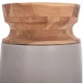 ΔΙΑΚΟΣΜΗΤΙΚΟ ΒΑΖΟ ΔΑΠΕΔΟΥ LINTER HM4662.03S FIBER CEMENT ΓΚΡΙ--ΞΥΛΟ ΤΕΑΚ Φ34x60Υεκ.