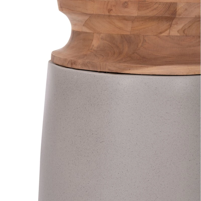 ΔΙΑΚΟΣΜΗΤΙΚΟ ΒΑΖΟ ΔΑΠΕΔΟΥ LINTER HM4662.03S FIBER CEMENT ΓΚΡΙ--ΞΥΛΟ ΤΕΑΚ Φ34x60Υεκ.