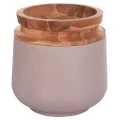 ΔΙΑΚΟΣΜΗΤΙΚΟ ΒΑΖΟ ΔΑΠΕΔΟΥ LINTER HM4662.05L FIBER CEMENT ΓΚΡΙ ΜΑΤ--ΞΥΛΟ ΤΕΑΚ Φ41x47Υεκ
