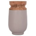 ΔΙΑΚΟΣΜΗΤΙΚΟ ΒΑΖΟ ΔΑΠΕΔΟΥ LINTER HM4662.05S FIBER CEMENT ΓΚΡΙ ΜΑΤ--ΞΥΛΟ ΤΕΑΚ Φ34x60Υεκ