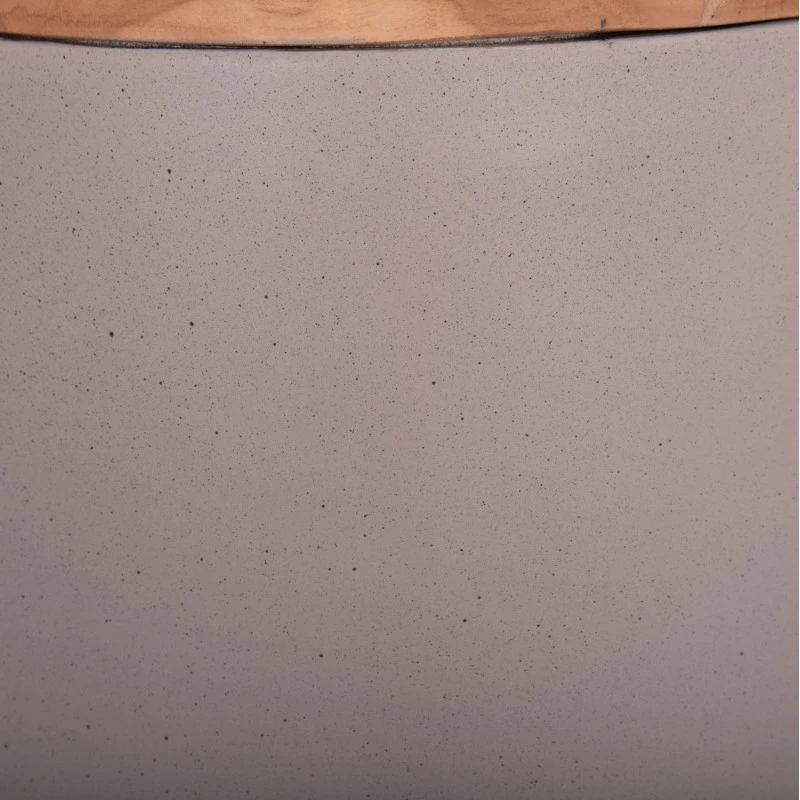 ΔΙΑΚΟΣΜΗΤΙΚΟ ΒΑΖΟ ΔΑΠΕΔΟΥ LINTER HM4662.05S FIBER CEMENT ΓΚΡΙ ΜΑΤ--ΞΥΛΟ ΤΕΑΚ Φ34x60Υεκ