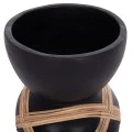 ΔΙΑΚΟΣΜΗΤΙΚΟ ΒΑΖΟ ΔΑΠΕΔΟΥ MAYNARD HM4672.01L FIBER CEMENT ΜΑΥΡΟ-RATTAN Φ32x62.5Υεκ