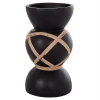 ΔΙΑΚΟΣΜΗΤΙΚΟ ΒΑΖΟ ΔΑΠΕΔΟΥ MAYNARD HM4672.01S TERRACOTTA ΜΑΥΡΟ-RATTAN Φ27.5x50Υ