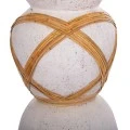 ΔΙΑΚΟΣΜΗΤΙΚΟ ΒΑΖΟ ΔΑΠΕΔΟΥ MAYNARD HM4672.02L FIBER CEMENT ΛΕΥΚΟ--RATTAN Φ32x62.5Υεκ.