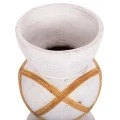 ΔΙΑΚΟΣΜΗΤΙΚΟ ΒΑΖΟ ΔΑΠΕΔΟΥ MAYNARD HM4672.02S FIBER CEMENT ΛΕΥΚΟ--RATTAN Φ27.5x50Υεκ