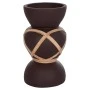 ΔΙΑΚΟΣΜΗΤΙΚΟ ΒΑΖΟ ΔΑΠΕΔΟΥ MAYNARD HM4672.07S TERRACOTTA ΣΟΚΟΛΑΤΙ-RATTAN Φ27.5x50Υεκ