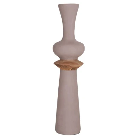 ΔΙΑΚΟΣΜΗΤΙΚΟ ΒΑΖΟ ΔΑΠΕΔΟΥ NEBULA HM4660.05L FIBER CEMENT TAUPE--ΞΥΛΟ ΤΕΑΚ Φ45x172Υεκ