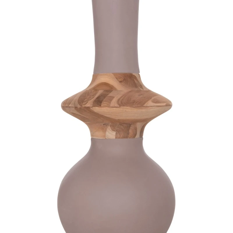 ΔΙΑΚΟΣΜΗΤΙΚΟ ΒΑΖΟ ΔΑΠΕΔΟΥ NEBULA HM4660.05M FIBER CEMENT TAUPE--ΞΥΛΟ ΤΕΑΚ Φ45x148Υεκ