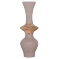 ΔΙΑΚΟΣΜΗΤΙΚΟ ΒΑΖΟ ΔΑΠΕΔΟΥ NEBULA HM4660.05S FIBER CEMENT TAUPE--ΞΥΛΟ ΤΕΑΚ Φ45x115Υεκ