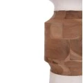 ΔΙΑΚΟΣΜΗΤΙΚΟ ΒΑΖΟ ΔΑΠΕΔΟΥ NEBULA HM4661.02 FIBER CEMENT ΛΕΥΚΟ--ΞΥΛΟ ΤΕΑΚ Φ60x115Υεκ.