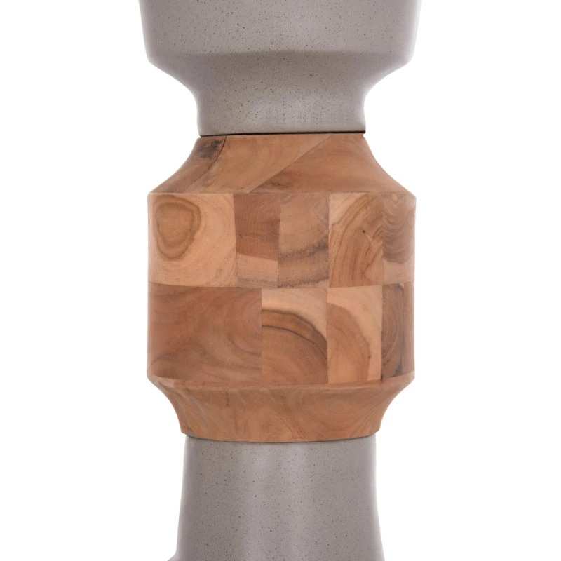 ΔΙΑΚΟΣΜΗΤΙΚΟ ΒΑΖΟ ΔΑΠΕΔΟΥ NEBULA HM4661.03 FIBER CEMENT ΓΚΡΙ--ΞΥΛΟ ΤΕΑΚ Φ60x115Υεκ.