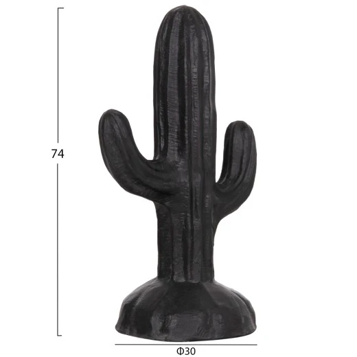 ΔΙΑΚΟΣΜΗΤΙΚΟΣ ΚΑΚΤΟΣ ΔΑΠΕΔΟΥ CACTUS HM4386.01S ΓΥΨΟΣ ΣΕ ΜΑΥΡΟ 42x30x74Υεκ.