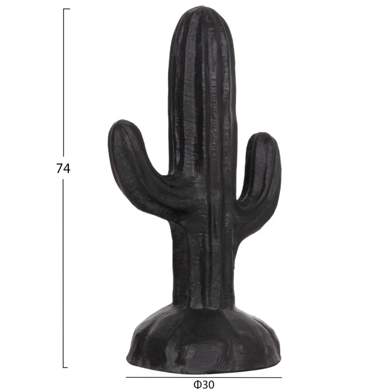 ΔΙΑΚΟΣΜΗΤΙΚΟΣ ΚΑΚΤΟΣ ΔΑΠΕΔΟΥ CACTUS HM4386.01S ΓΥΨΟΣ ΣΕ ΜΑΥΡΟ 42x30x74Υεκ.