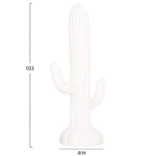 ΔΙΑΚΟΣΜΗΤΙΚΟΣ ΚΑΚΤΟΣ ΔΑΠΕΔΟΥ CACTUS HM4386.02M ΓΥΨΟΣ ΣΕ ΛΕΥΚΟ 54x34x103Υεκ.