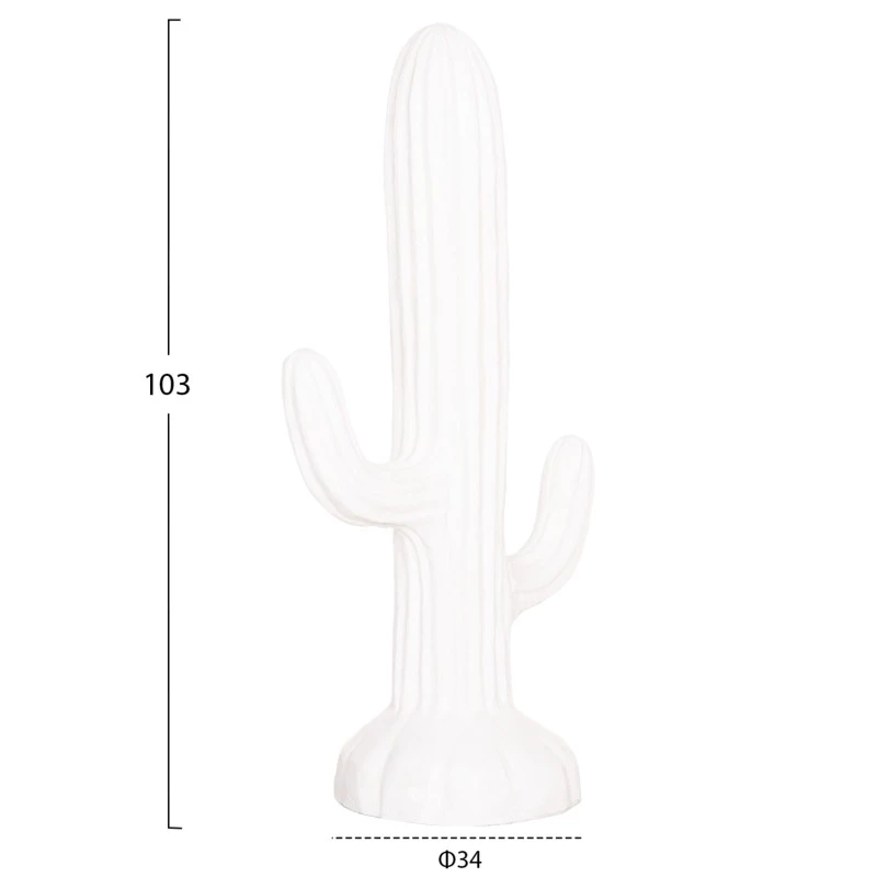 ΔΙΑΚΟΣΜΗΤΙΚΟΣ ΚΑΚΤΟΣ ΔΑΠΕΔΟΥ CACTUS HM4386.02M ΓΥΨΟΣ ΣΕ ΛΕΥΚΟ 54x34x103Υεκ.