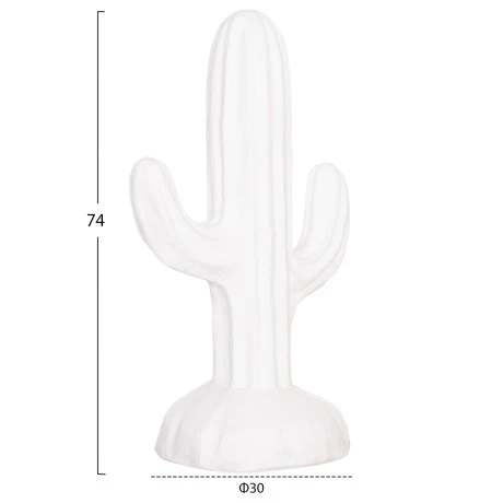 ΔΙΑΚΟΣΜΗΤΙΚΟΣ ΚΑΚΤΟΣ ΔΑΠΕΔΟΥ CACTUS HM4386.02S ΓΥΨΟΣ ΣΕ ΛΕΥΚΟ 42x30x74Υεκ