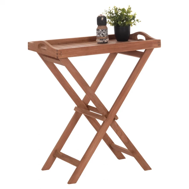 ΔΙΣΚΟΣ ΣΕΡΒΙΡΙΣΜΑΤΟΣ ΣΕ ΠΤΥΣΣΟΜΕΝΗ ΒΑΣΗ BARNABY HM4580 ΞΥΛΟ TEAK--ΦΥΣΙΚΟ 63x40x77Υεκ