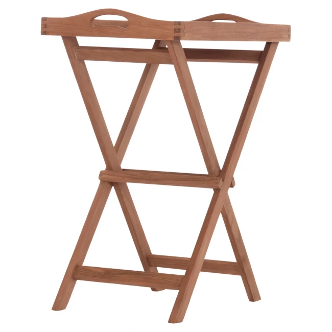 ΔΙΣΚΟΣ ΣΕΡΒΙΡΙΣΜΑΤΟΣ ΣΕ ΠΤΥΣΣΟΜΕΝΗ ΒΑΣΗ BARNABY HM4580 ΞΥΛΟ TEAK--ΦΥΣΙΚΟ 63x40x77Υεκ