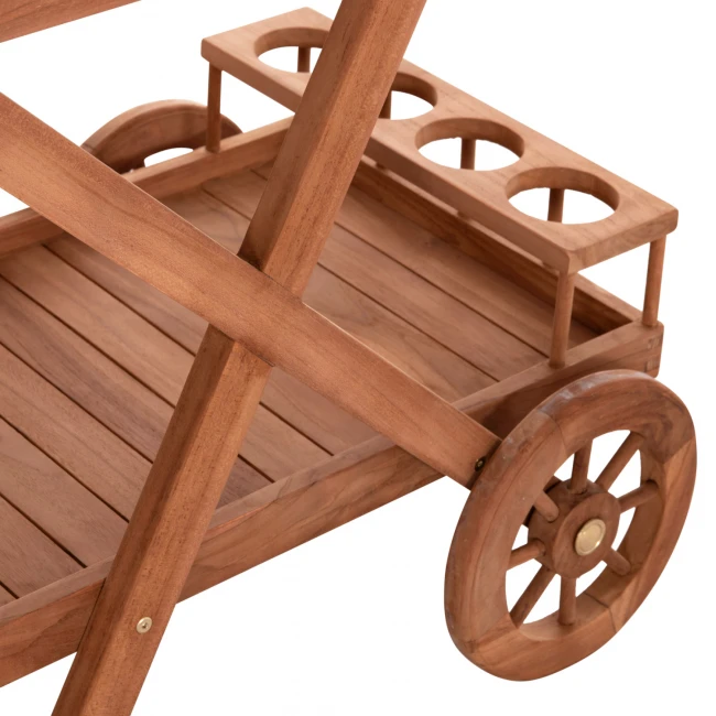 ΔΙΣΚΟΣ ΣΕΡΒΙΡΙΣΜΑΤΟΣ ΣΕ ΤΡΟΛΕΥ ALFRED HM4579 ΞΥΛΟ TEAK--ΦΥΣΙΚΟ 86x56x80Υεκ.