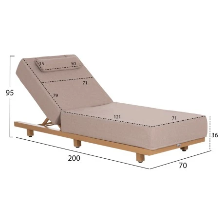 ΕΠΑΓΓΕΛΜ. ΞΑΠΛΩΣΤΡΑ JESSIE HM10714.05 HEAT TRANSFER ΑΛΟΥΜ.--ΜΠΕΖ ΜΑΞΙΛΑΡΙ 200x71x79Υεκ
