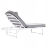 ΕΠΑΓΓΕΛΜ. ΞΑΠΛΩΣΤΡΑ MALLOW HM10715.01 ΛΕΥΚΟ ΑΛΟΥΜ.& ΓΚΡΙ ΜΑΞΙΛΑΡΙ 198x71x40,5-103Υεκ.